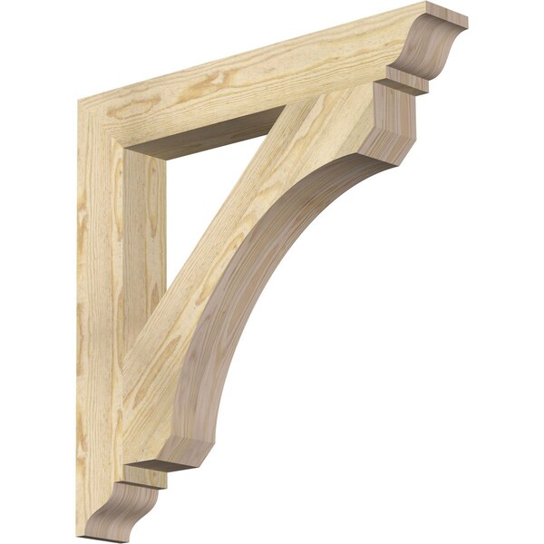 Ekena Millwork Legacy Traditional Rough Sawn Bracket, Douglas Fir, 4"W x 28"D x 28"H BKT04X28X28LEC01RDF - main